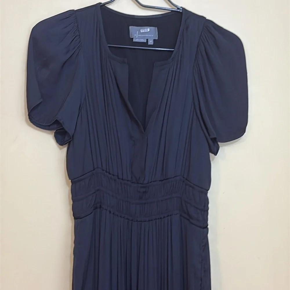 Anthropologie | Black Somerset Flutter Sleeve Tiered Elastic Waist Maxi Dress XS - Picture 4 of 17